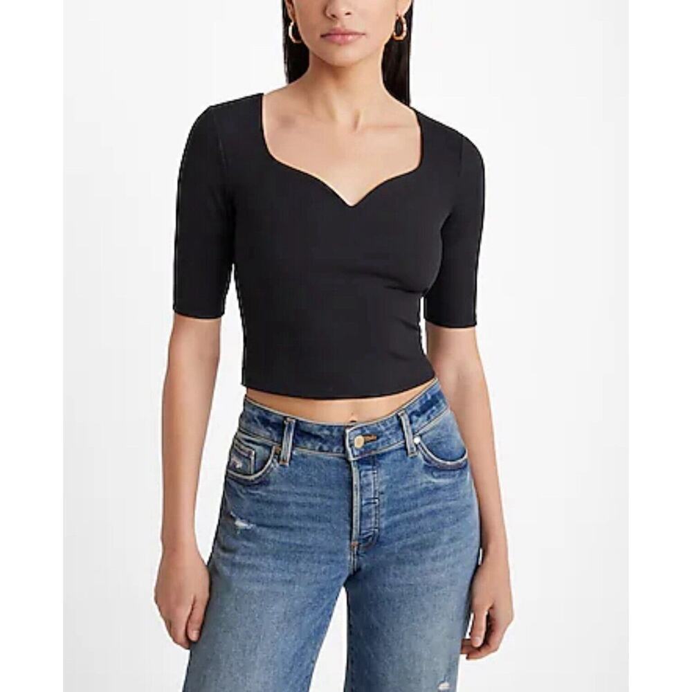 Express Top Cropped Black‎ Size L